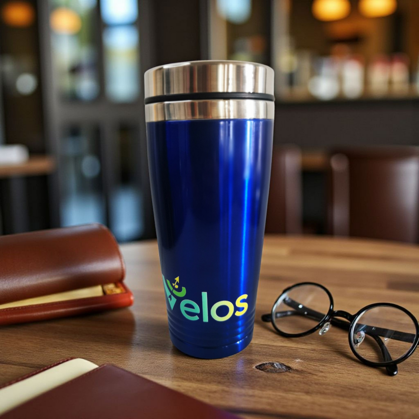 Stainless steel travel mug
