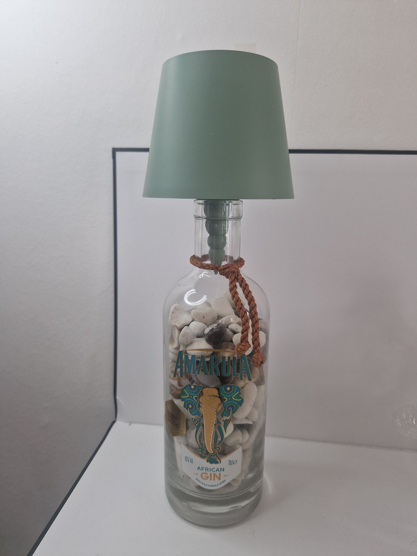 Amarula gin bottle lamp