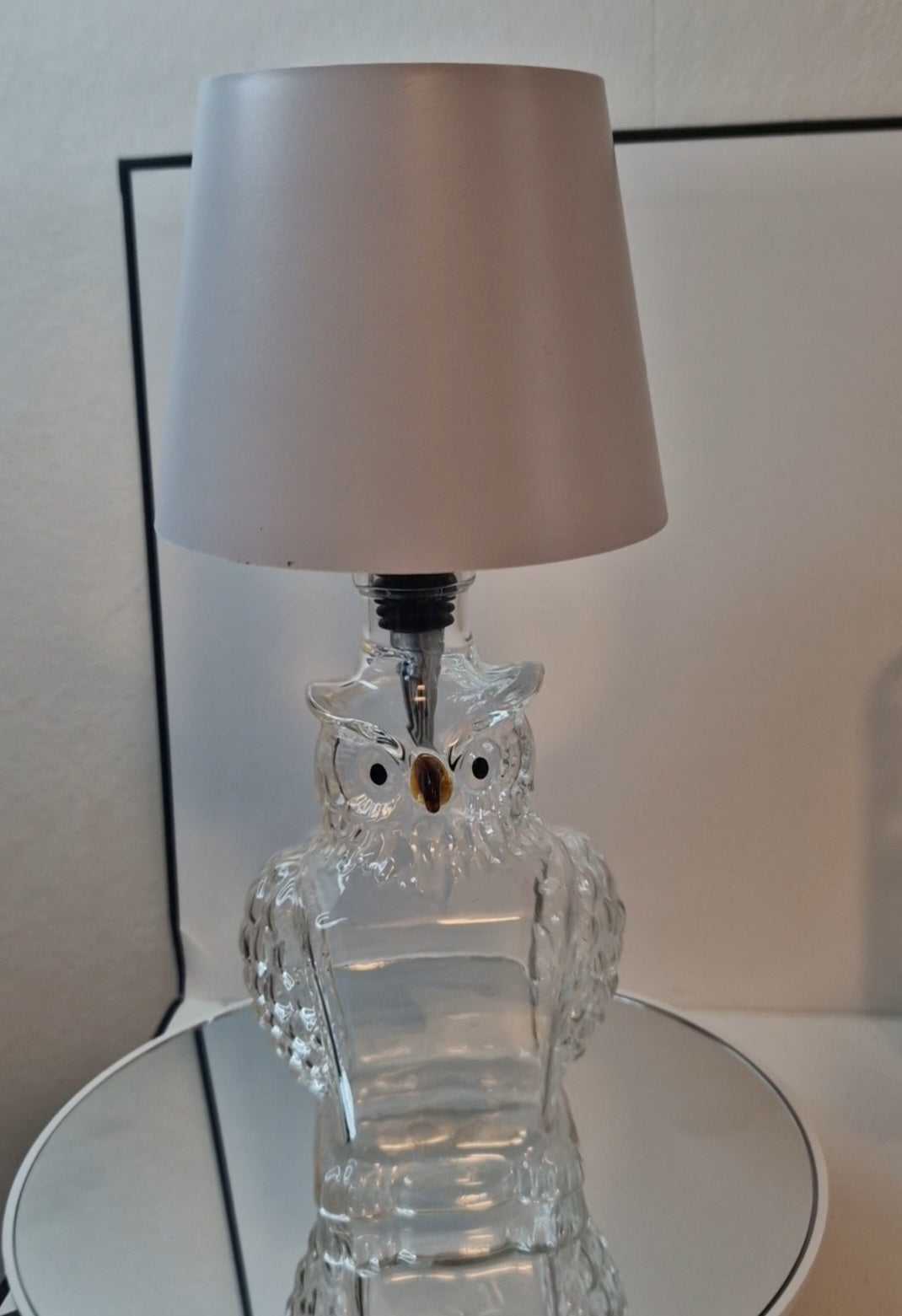 Owl rechargeable bottle lamp