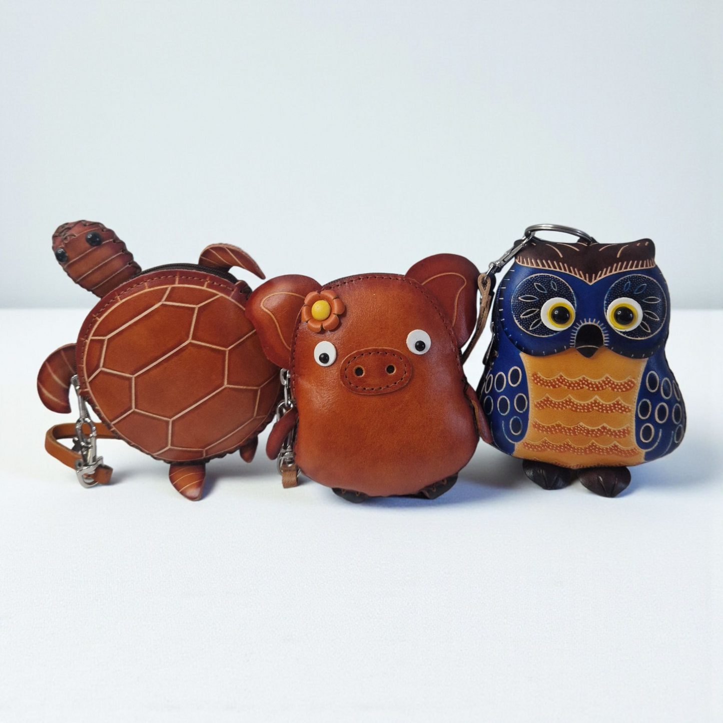 Handmade leather coin purse