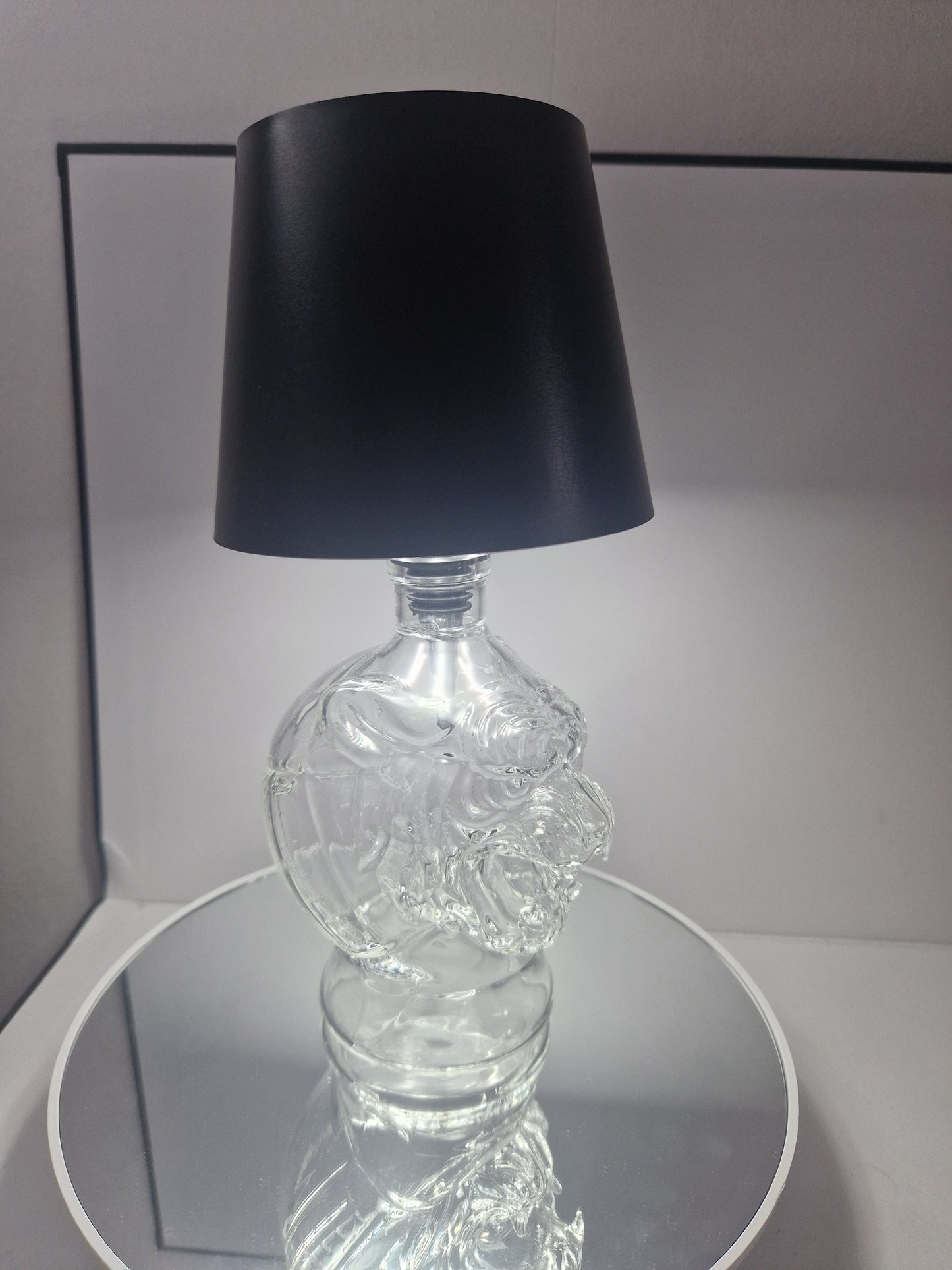 Tiger rechargeable glass bottle lamp