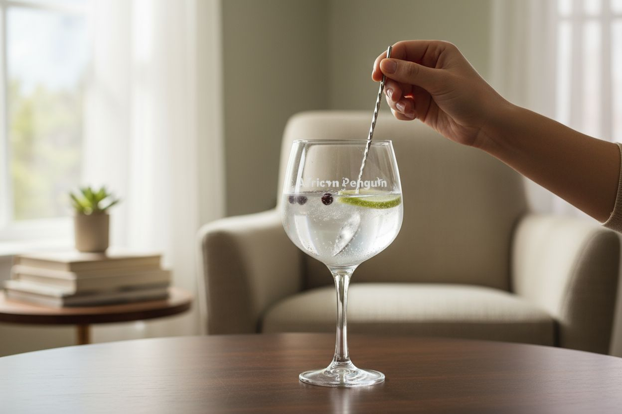 Personalised gin glass