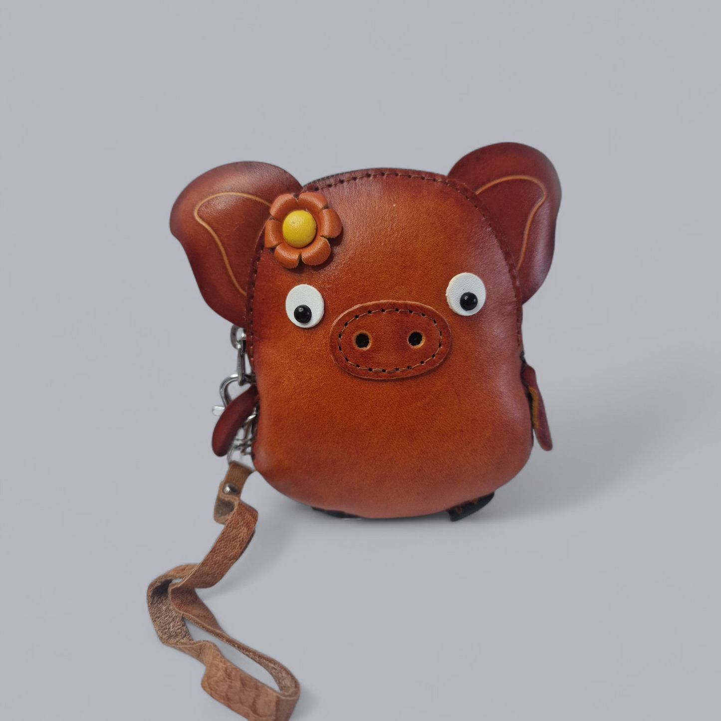 Handmade leather coin purse