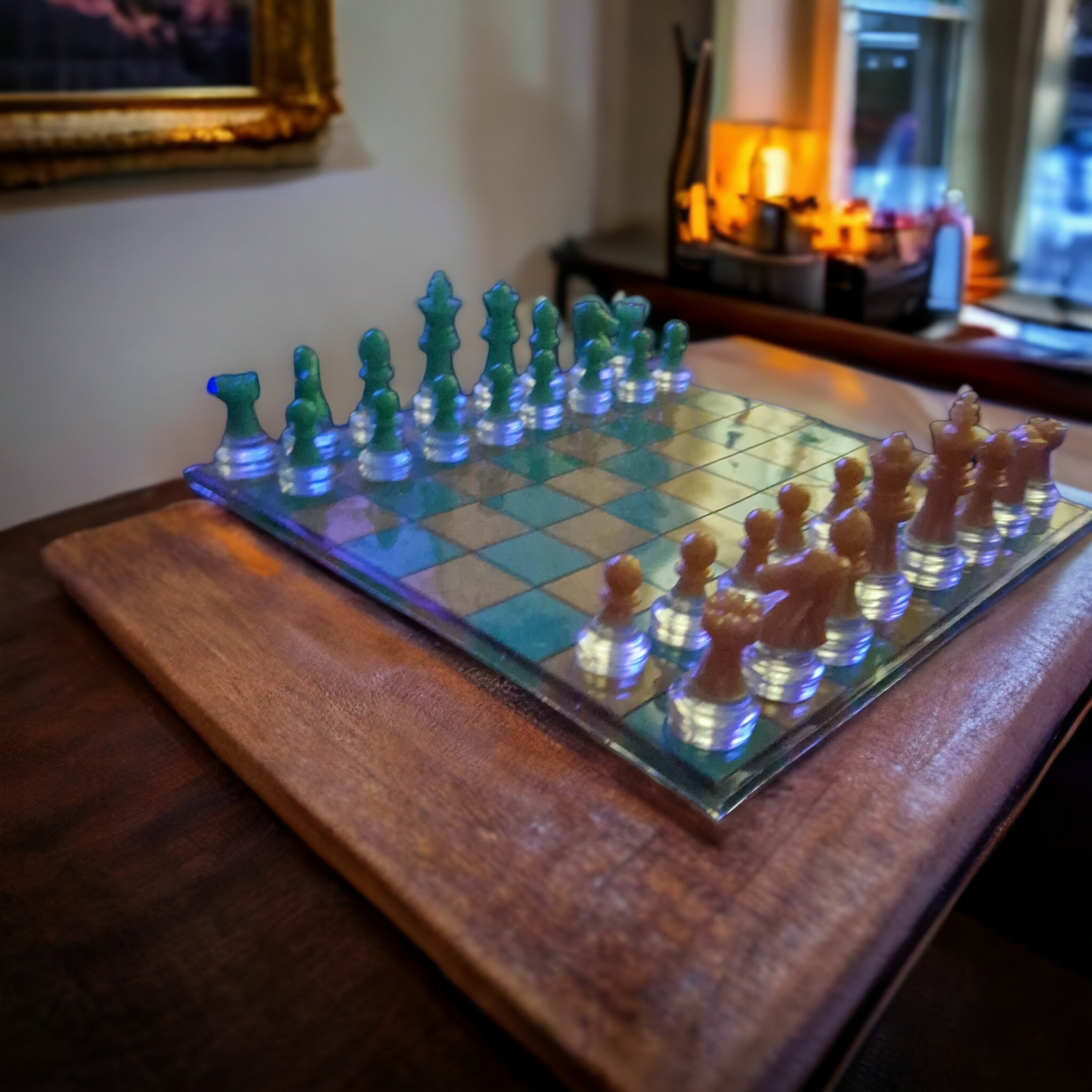 Handmade Epoxy Resin chess set
