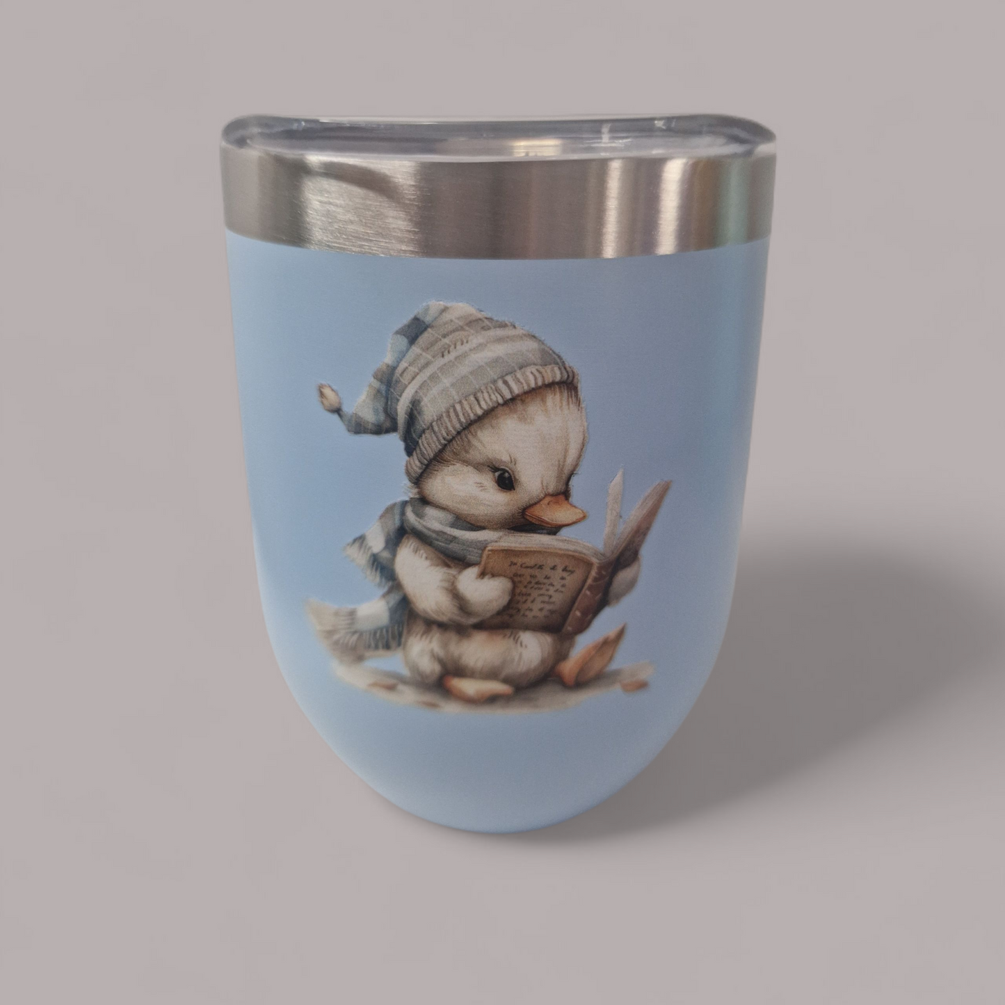 Soft Pastel Travel Mug- reading friends design