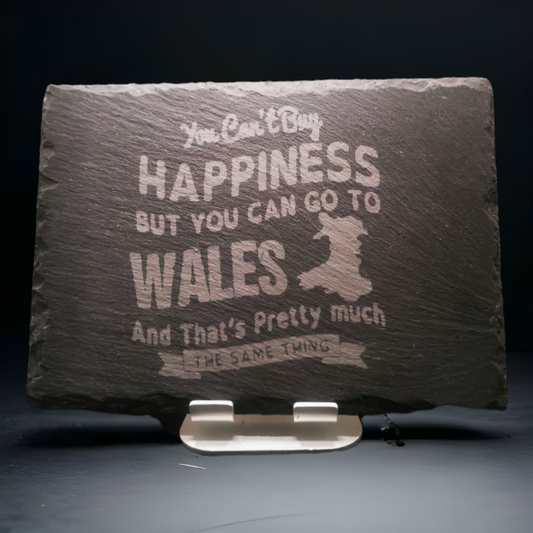 Welsh quote slate Placemat