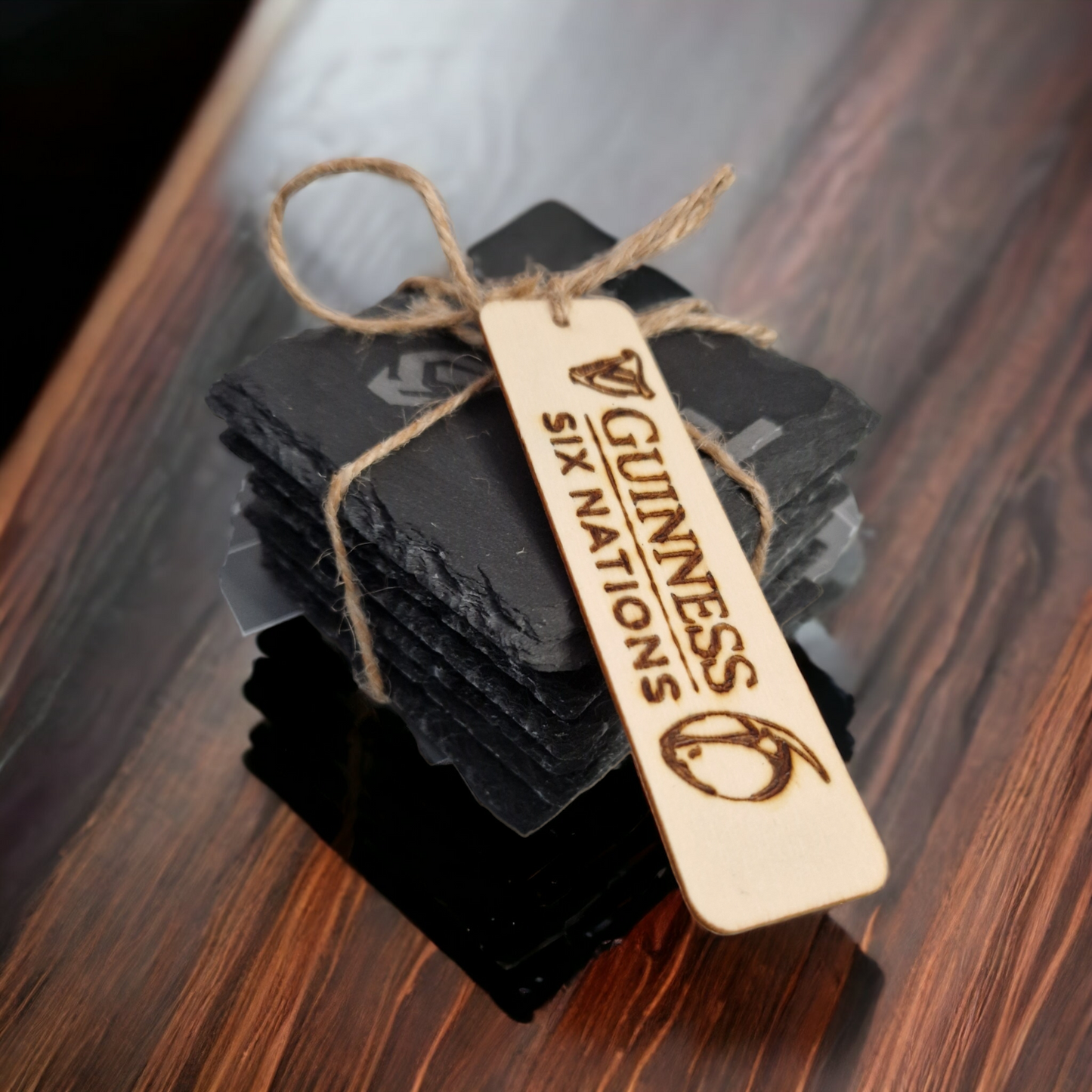 6 Nations slate Coasters