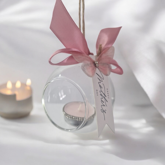 Hanging Glass tealight holder