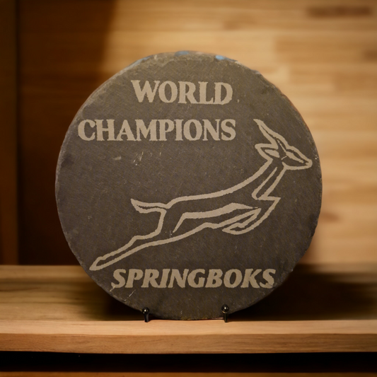 South African Springboks World champions Slate placemat