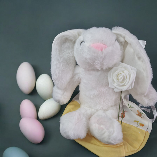 Personalised White Bunny in a Bag