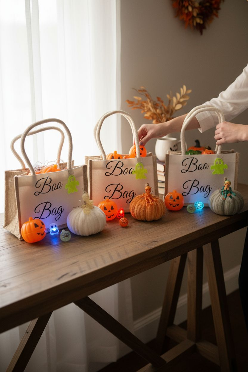 Halloween boo bags