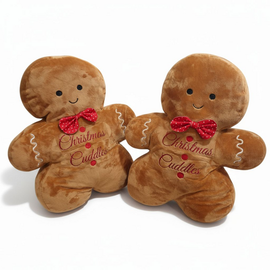 Christmas cuddles soft and cuddly gingerbread man