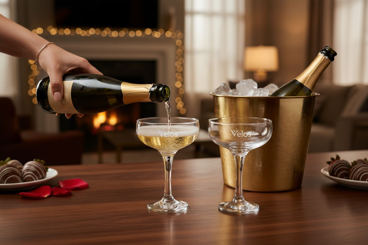 Velos champagne coupe glasses