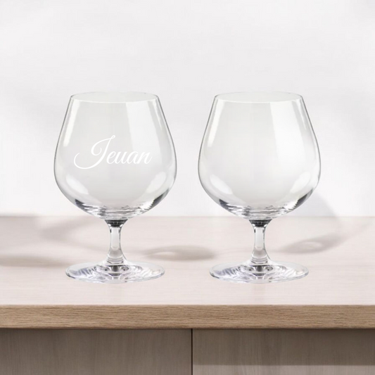 Set of 2 brandy glasses in gift box
