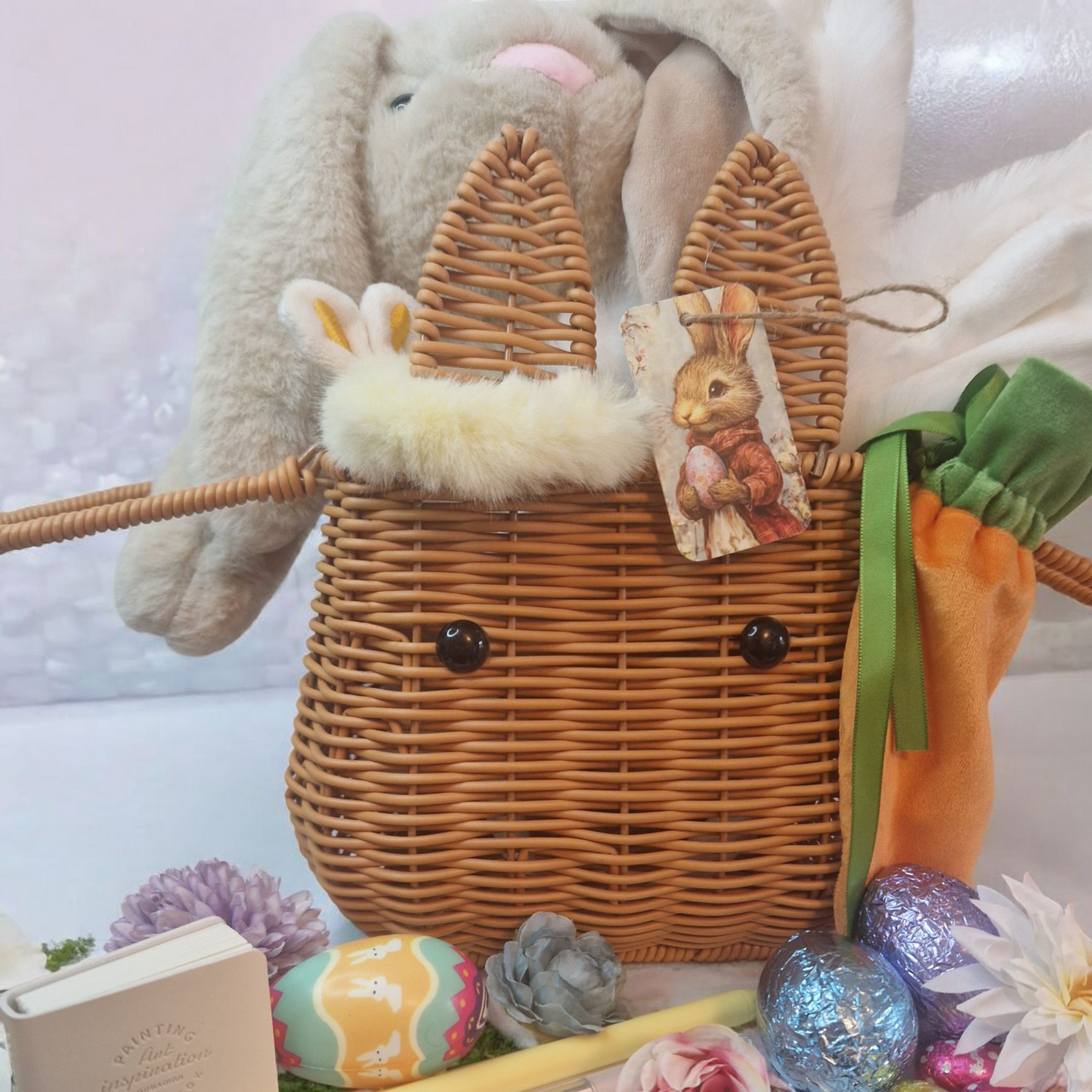 Bunny easter basket hamper