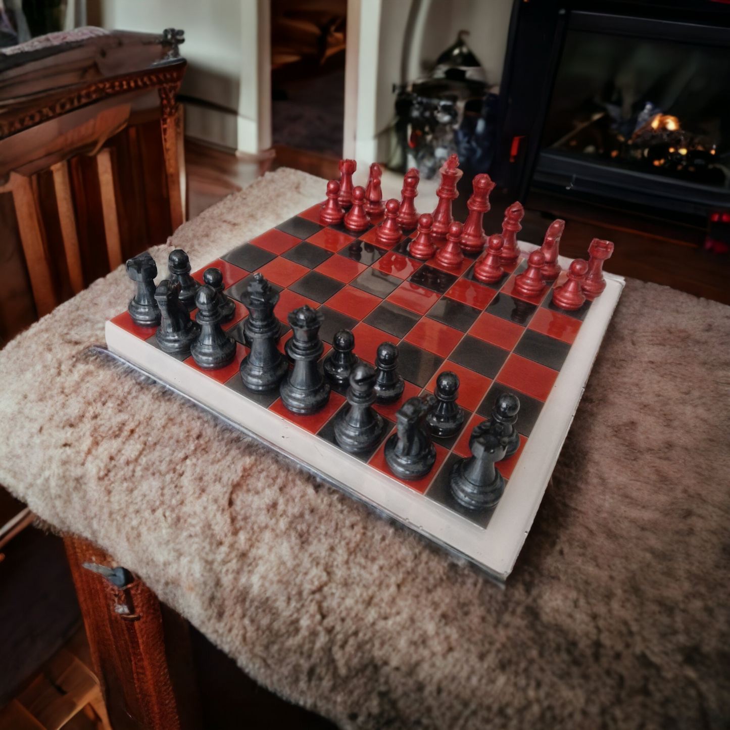 Handmade Epoxy Resin chess set