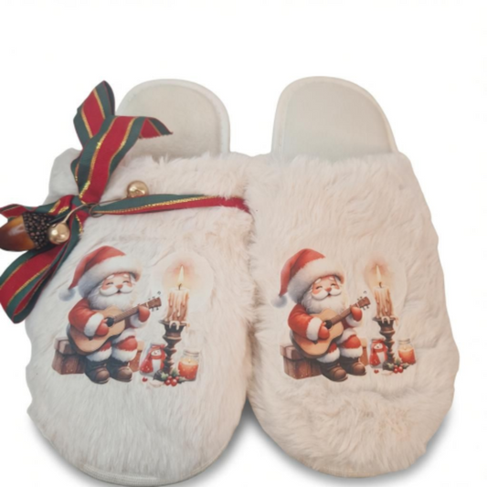 Christmas santa slippers