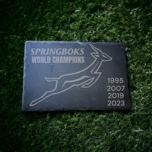 Springbok world champions slate placemat