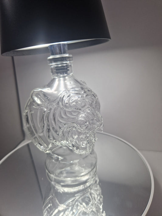 Tiger rechargeable glass bottle lamp