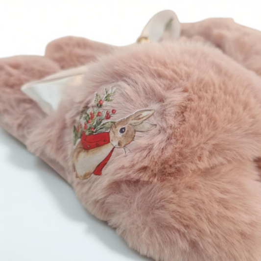 Christmas bunny slippers